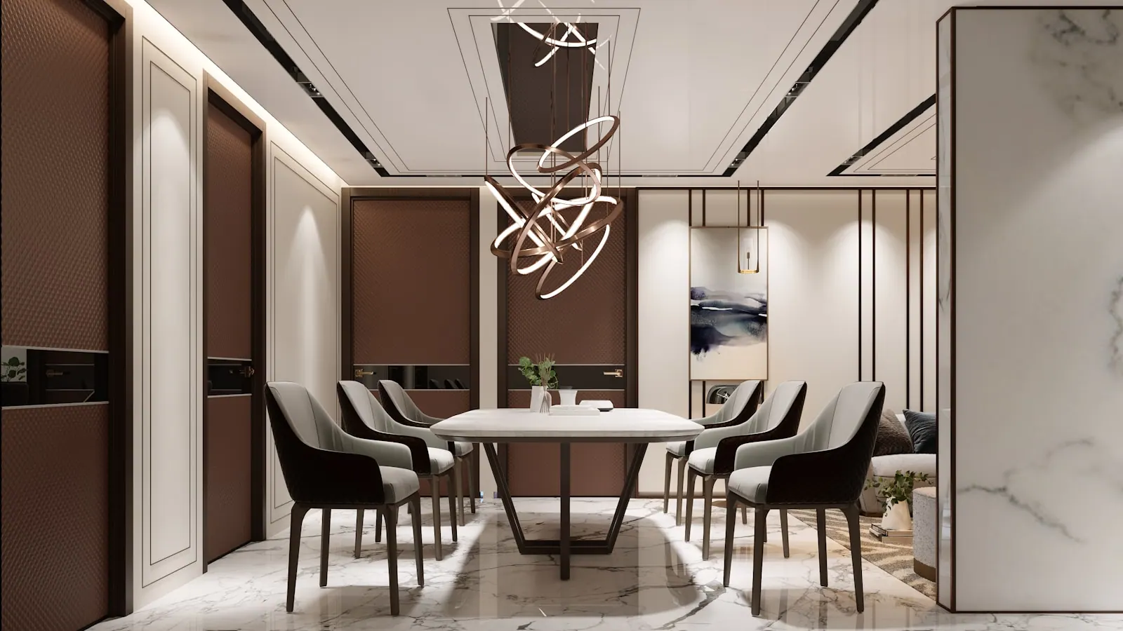 Chandelier Installation project by JVB Construction